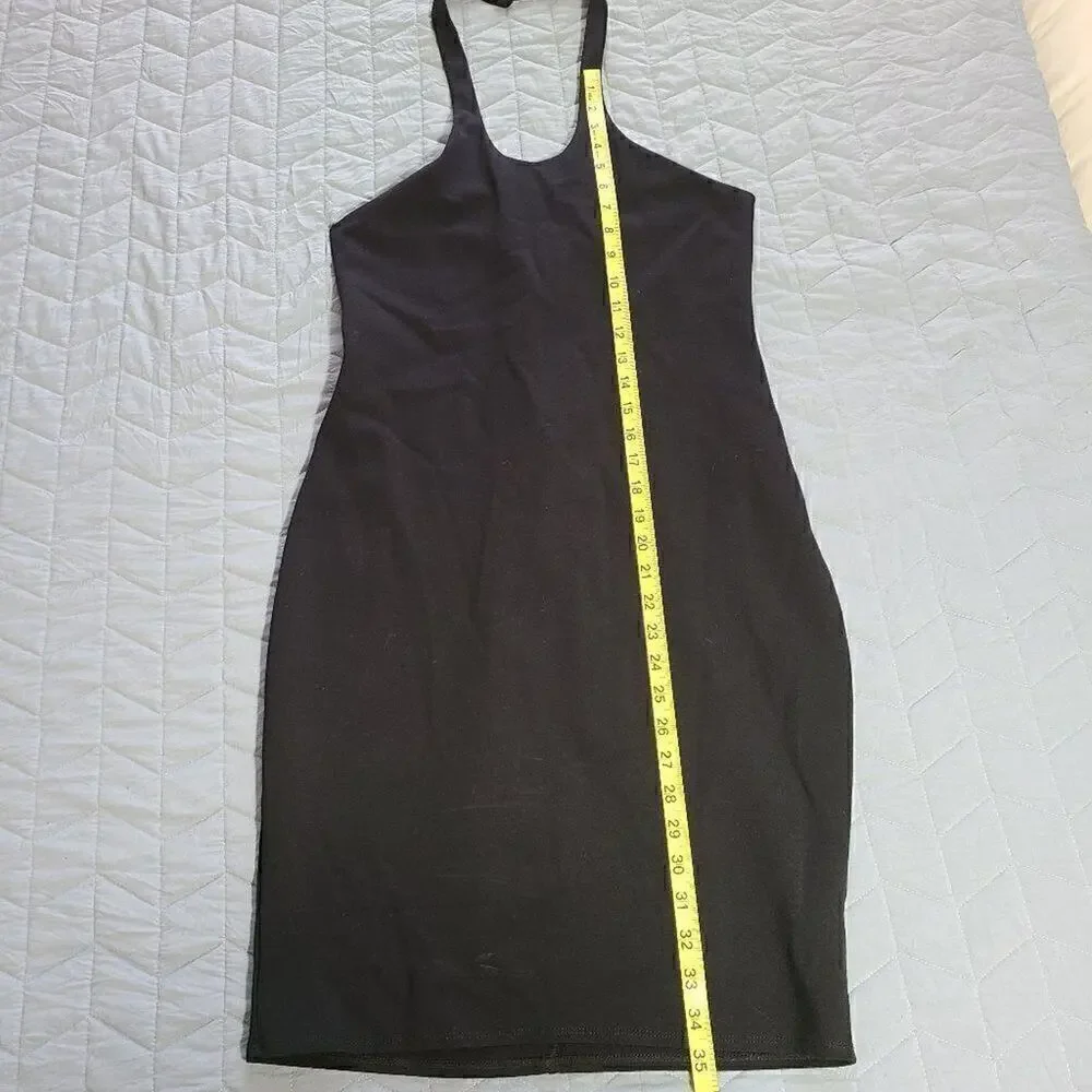 Topshop cross halter dress